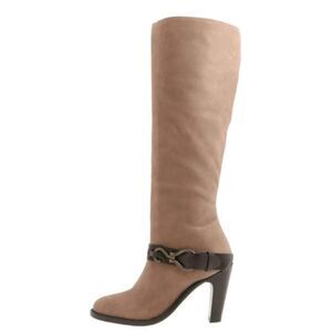 COLE HAAN Tantivy Tall Brown Leather Heeled Boot Size 7B